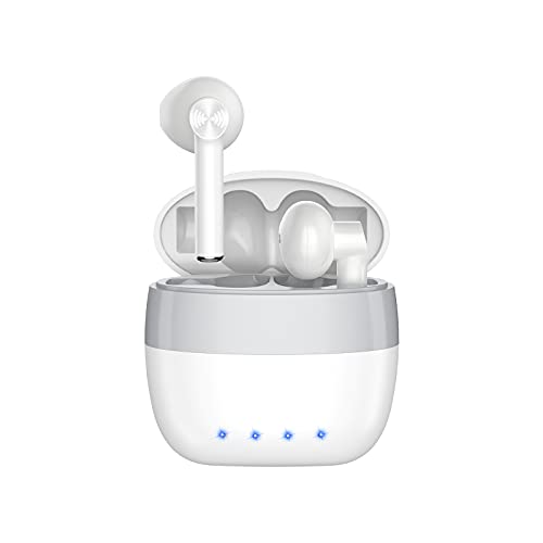 Auriculares Inalámbricos, Auriculares Bluetooth 5.1 en la Oreja con Caja de Carga Rapida, Micrófono Incorporado, Control Táctil, IPX7 Impermeables, Reproducci 30 Horas
