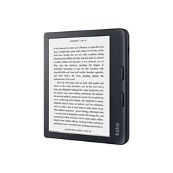 Kobo Libra 2 | eReader | Pantalla 7" táctil Carta EInk antirreflejos | Temperatura del color y brillo ajustables | Reducción luz azul | eBooks y AudioBooks | Memoría 32 GB | Resistente al agua | Negro
