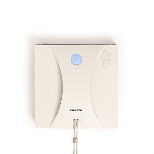 Create / WIPEBOT LS / Robot limpiacristales láser, automático, mopa Microfibra, Cable 10m, 2 sensores láser, reconocimiento de Superficies, Sistema de Seguridad, Mando, depósito 150ml