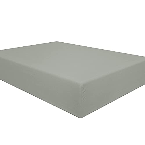 yibo Sábana Bajera Ajustables, Sábana Bajera Cama, Sábana Barata Cómoda, para Cama 105x190/200cm, Todas Las Medidas, Pack 1, Gris