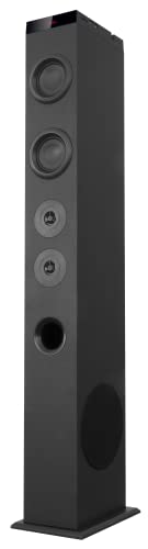 Avenzo - Torre de Sonido, Modelo AV-ST4001B, Potencia de 80 W, con Bluetooth, con Ranura microSD y USB, Incluye Radio FM, Dimensiones: 158 mm x 240 mm x 998 mm, Color Negro
