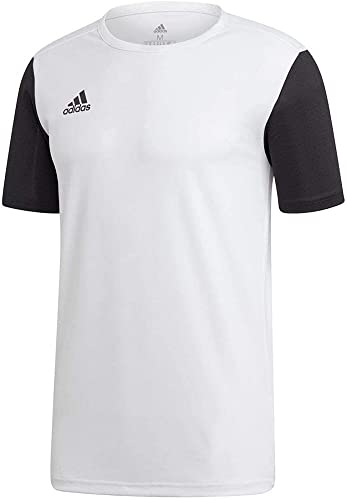 adidas ESTRO 19 JSY Camiseta de Manga Corta, Niños, White, L