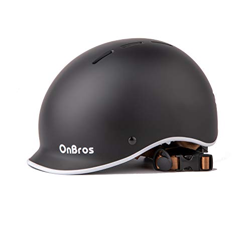 Casco Bicicleta Adulto, OnBros Casco Patinete Electrico Adulto para Carretera Ciclismo Enduro MTB Patinete (56-61cm)