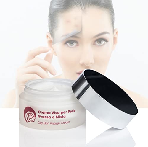 Crema Para La Piel Grasa - Los Ingredientes Ayudan A Reducir La Producción De Sebo, Dando A La Piel Un Antibrillo Que Dura Todo El Día - 50 ml