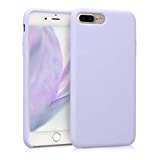 kwmobile Carcasa Compatible con Apple iPhone 7 Plus / 8 Plus - Funda de Silicona para móvil - Cover Trasero en Lavanda Pastel