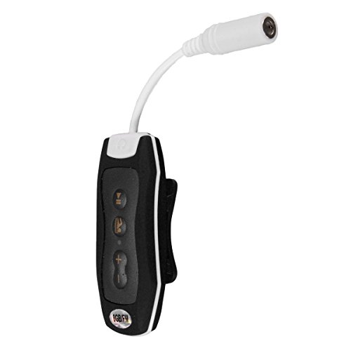 Casinlog 8 GB MP3 Player Natación Subacuática Buceo Spa + Radio FM Auriculares impermeables Negro
