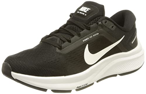 Nike Air Zoom Structure 24, Zapatillas para Correr Mujer, Black/White, 35.5 EU