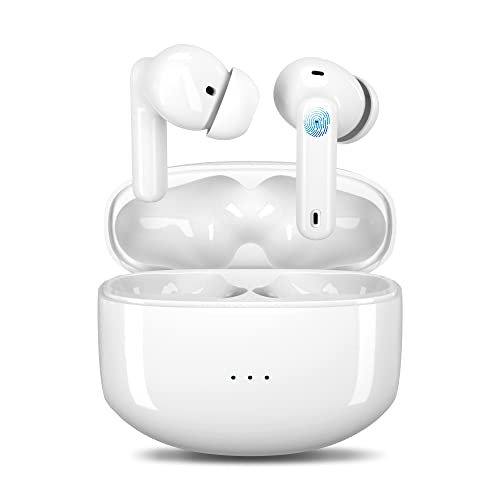 Auriculares Inalambricos, Auriculares Bluetooth con ANC Reducción de Ruido 30H Tiempo de Juego HiFi Stereo In-Ear Auriculares Running Sport IPX5 Impermeable Auriculares con Estuche de Carga Rapida