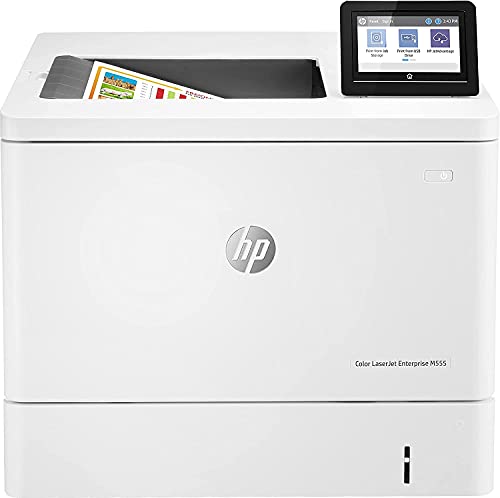 HP Color LaserJet Enterprise M555dn 7ZU78A, Impresora Láser Color, Impresión a Doble Cara Automática, Ethernet, USB 2.0 de alta velocidad, 2 Hosts USB 2.0, HP Smart App, Pantalla Táctil, Blanca