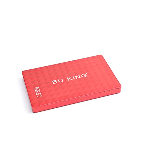 BU KING 500 GB HDD Mirco USB 3.0 Disco Duro Externo Dispositivo De Almacenamiento USB Portátil PS4 TV Box PC Mac Computadora Portátil De Escritorio, Rojo