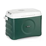 Klarstein BeerBelly 21 - Neverita eléctrica, Capacidad 21 L, 3 conectores: 230V, Conector de 12 V para mechero del coche y USB, Portátil, Térmica, Refrigeradora, Pieza divisoria, Asa transporte, Verde