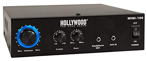 Hollywood Mini 100 - Amplificador Hi-Fi (230 V o 12 V, 100 W)