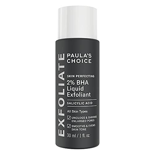 Paula's Choice Skin Perfecting 2% BHA Exfoliante Liquido - Peeling Facial Combate los Puntos Negros, Poros Dilatados, Espinillas y Acne - con Ácido Salicílico - Piel Mixta a Grasa - 30 ml