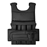 G-raphy Entry Vest Boxeo Chaleco Ajustable con Peso Chaleco Lastrado Ajustable para Entrenamiento, Crossfit, calistenia o Fitness,10 Vacío Bolsa de Arena (Apto para Placas lastradas) (Negro)