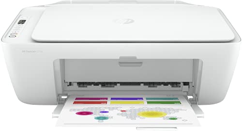HP DeskJet 2710 5AR83B, Impresora Multifunción A4, Imprime, Escanea y Copia, Wi-Fi, USB 2.0, HP Smart App, Incluye 2 Meses del Servicio Instant Ink, Blanca