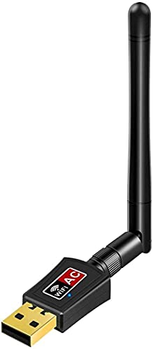 TFR WiFi Dongle Internet de Alta Velocidad 600Mbps Adaptador WiFi inalámbrico USB para PC / computadora de Escritorio / portátil / Tableta, Compatible con Windows 10/8/7 / Vista / XP / 2000