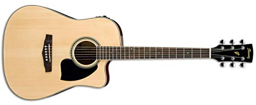 Ibanez PF15ECE Serie PF - Guitarra eléctrica acústica Dreadnought