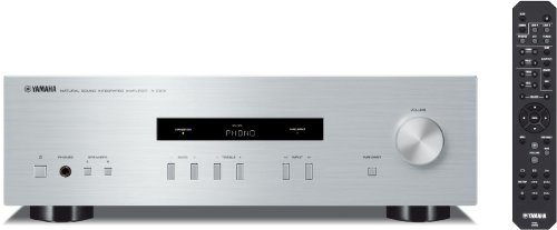 Yamaha A-S201 - Amplificador Hi-Fi estéreo de 100 W, plateado