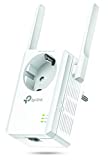 TP-Link TL-WA860RE - Repetidor de red Wifi extensor amplificador de cobertura(Puerto Ethernet, 10/100 mbps, con enchufe, 300 Mbps, 2 antenas)
