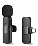 Micrófono de Grabación Inalámbrico con Interfaz Lavalier Type-C, Adecuado para Youtube, Facebook, Twitter, TIK Tok y Otras Grabaciones de Video y Transmisión en Vivo. (No se Requiere Bluetooth o App)