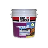 San Marco Marcosil Domus - Pintura al agua con silicatos para interiores, color blanco, 15 litros