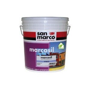 San Marco Marcosil Domus - Pintura al agua con silicatos para interiores, color blanco, 15 litros