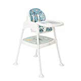 Trona Ligera Convertible 3 en 1 de Olmitos (Azul) | A partir de 6 meses | Se puede transformar en silla infantil + mesita de 3 a 6 años | 3 en 1: trona, silla infantil y conjunto de mesa con silla