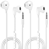 osloon Auriculares con Cable Sonido estéreo Auriculares intrauditivos con Auriculares de 3.5 mm Enchufe Micrófono Control de Volumen para Entrenamiento Deportivo Compatible con teléfonos celulares