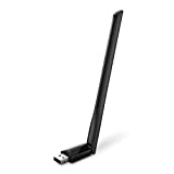 TP-Link Archer T2U Plus - Adaptador wifi usb 5G & 2.4G Hz, Antena Wi-Fi AC 600 Mbps, Doble Banda con Antena Externa y Señal Potente, Turbo 256QAM, óptimo para Teletrabajo