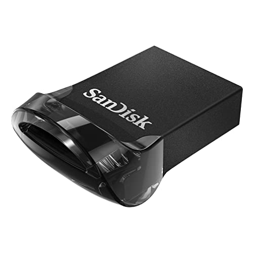 SanDisk Ultra Fit, Memoria flash USB 3.1 de 16 GB con hasta 130 MB/s de velocidad de lectura, Tradicional, Color Negro