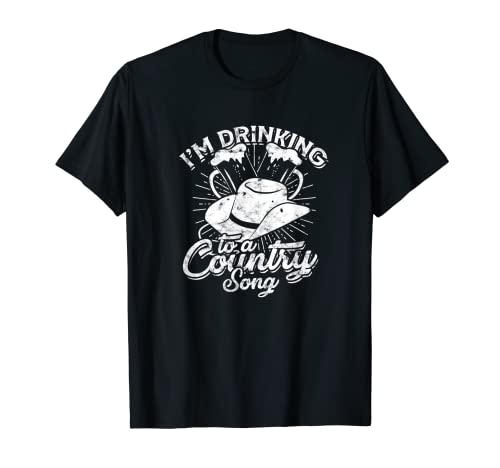 Estoy bebiendo para una canción country - Country Music & Beer Camiseta