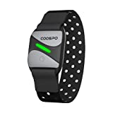 CooSpo Frecuencia Cardíaca Bluetooth 5.0 Ant+ Sensor óptico de Pulsómetro Brazo para Wahoo Garmin Zwift Strava Rouvy Trainerroad