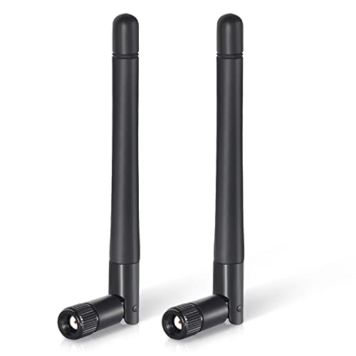 Bingfu Antena WiFi Doble Banda 2,4 GHz 5 GHz 5,8 GHz 3dBi Antena MIMO Conector RP-SMA para Enrutador WiFi Tarjeta de Red Inalámbrica Adaptador USB Cámara IP de Seguridad Monitor de Videovigilancia