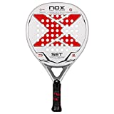 NOX Pala de Padel Set - Exclusive Series, Blanco - Rojo, Estándar