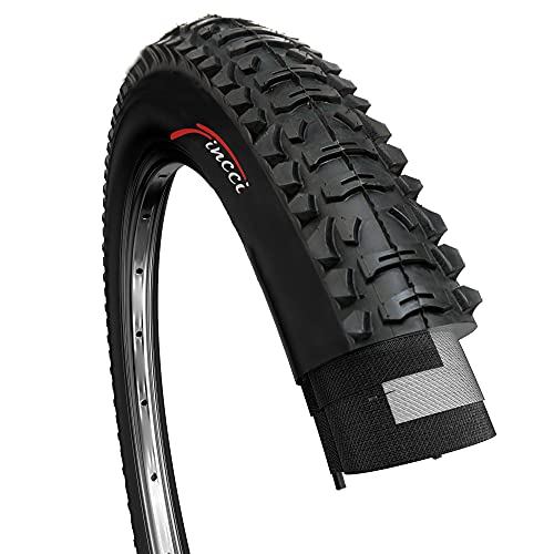 Fincci 26 x 1,95 Pulgadas 50-559 Plegable 60 TPI Cubierta para MTB Montaña Hibrida Bici Bicicleta