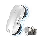 FMART T8 Pro Robot Limpiacristales, 3800Pa Robot Limpieza de Ventanas con Control Remoto, Navegación Inteligente,Detecta los límites de la Ventana,para Vidrio, Piso,baldosas de cerámica,con 12 paños