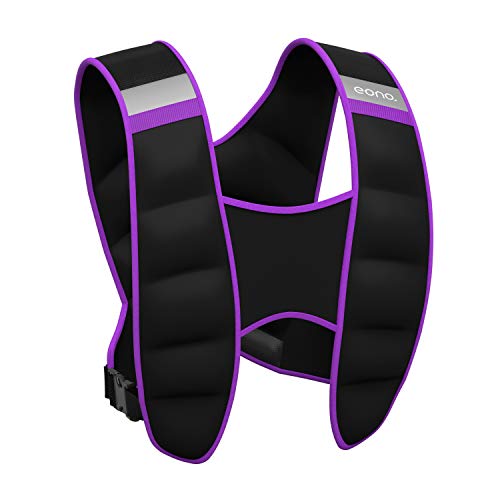 Amazon Brand - Eono - Chaleco Lastrado para Correr, Weighted Vest 5kg, 8KG,10KG para Crossfit Ejercicios de Fuerza