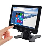 7 Monitor de Seguridad pequeño portátil HD 1080P AV VGA Monitor de Servidor de Entrada HDMI para PC/TV/Raspberry PI/cámara Pantalla IPS 1024x600 píxeles 178 Control Remoto de Vista Completa