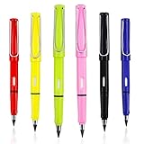 6pcs Lápiz Sin Tinta,Bolígrafo Sin Tinta,Lápiz Infinito,Lápiz Eterno Portátil Reutilizable Borrable,Lápiz eterno de escritura ilimitada,Lápices de Dibujo (negro)