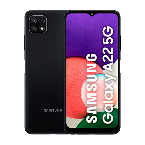 Samsung Galaxy A22 5G – Smartphone libre con 6.6 Pulgadas 128GB y Sistema Operativo Android Gris Versión ES