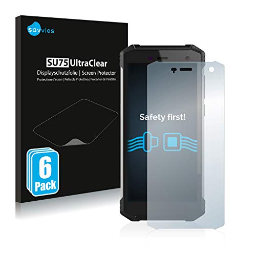 savvies Protector Pantalla Compatible con Hammer Energy 2 (6 Unidades) Película Ultra Transparente