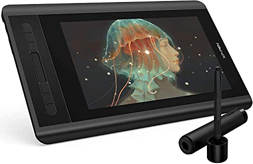 XP-PEN Artist 12 HD IPS Tableta Gráfica de Dibujo Digital con Teclas de Atajo y Panel Táctil Viene con el Último Software de Dibujo de OpenCanvas 7 o ArtRage 5 (Artist12, Negro)