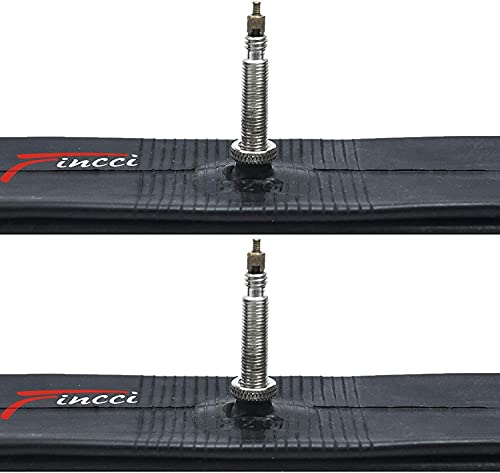 Fincci Par 26 x 1,75 1,95 2,0 2,1 2,125 Pulgadas 48mm Cámaras de Aire Presta Válvula Interior para Carretera MTB Montaña Hibrida Bici Bicicleta (Paquete de 2)