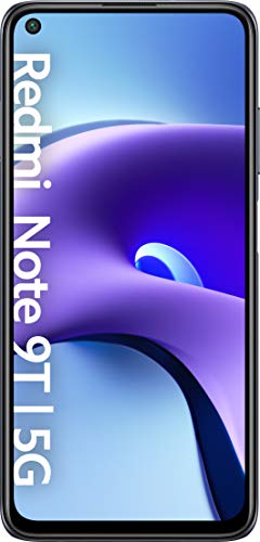 Xiaomi Redmi Note 9T 5G (Pantalla FHD+ de 6.53", 4GB+64 GB, Cámara triple 48 MP, Media Tek Dimensity 800U, Dual Speakers, 5000mAh, 18W Carga rápida), Negro [Versión ES/PT]