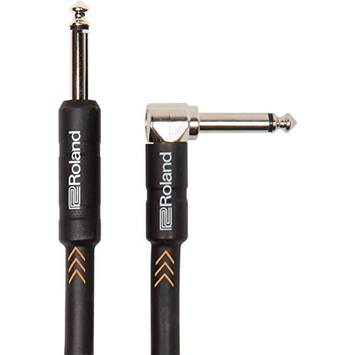 Roland Black series Instrument Cable Black Angled, length: 5ft/1.5m
