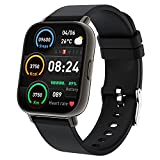Smartwatch, 1.69” Reloj Inteligente Hombre Mujer con Pulsómetro, Calorías, Monitor de Sueño, Podómetro Pulsera Actividad Inteligente 24 Modos Deporte, Impermeable Reloj Deportivo para Android iOS
