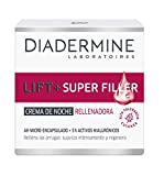 Diadermine Lift+ Super Rellenador Crema de Noche, con Micro Cápuslas de Ácido Hialurónico, para Pieles Maduras, Acción Antiarrugas, 50 mililitros