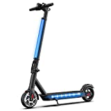 Hiboy Patinete Eléctrico S2 Lite - Neumáticos sólidos de 6.5" - hasta 16 KM de largo alcance y 21 KM/H scooter portátil plegable para niños adultos con doble Sistema de frenado