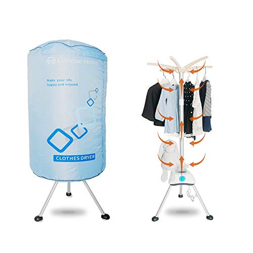 Concise Home Nuevo Secador eléctrico portátil 1000 W Gran Capacidad 10 kg Doble aleación de Aluminio Ahorro de energía Ropa húmeda de Interior Aire Caliente Secado Armario