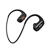 CYBORIS 16GB Memoria Incorporada Reproductor de MP3 Auricular Bluetooth Running IPX7 Auriculares estéreo Inalámbricos Deportivos Impermeables (Negro)